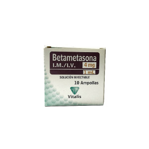 BETAMETASONA 4 MG/1 ML CAJA X 10 AMPOLLAS VITALIS